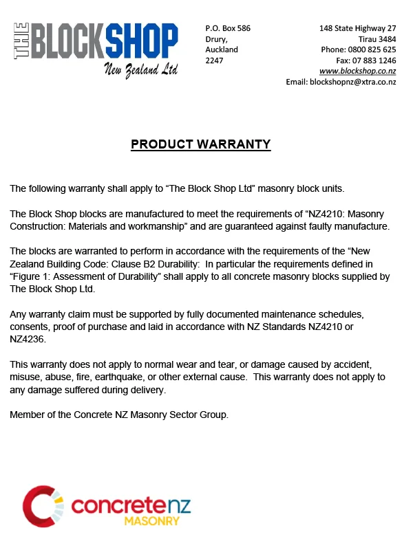 Product Warranty